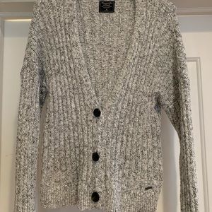 Abercrombie & Fitch Gray Cardigan